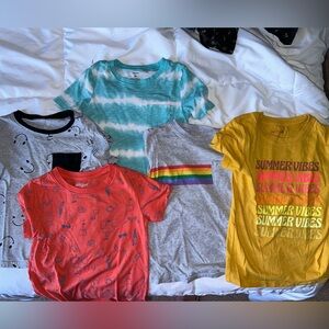 Cat & Jack Toddler Boy Summer T-Shirt Bundle 5T
